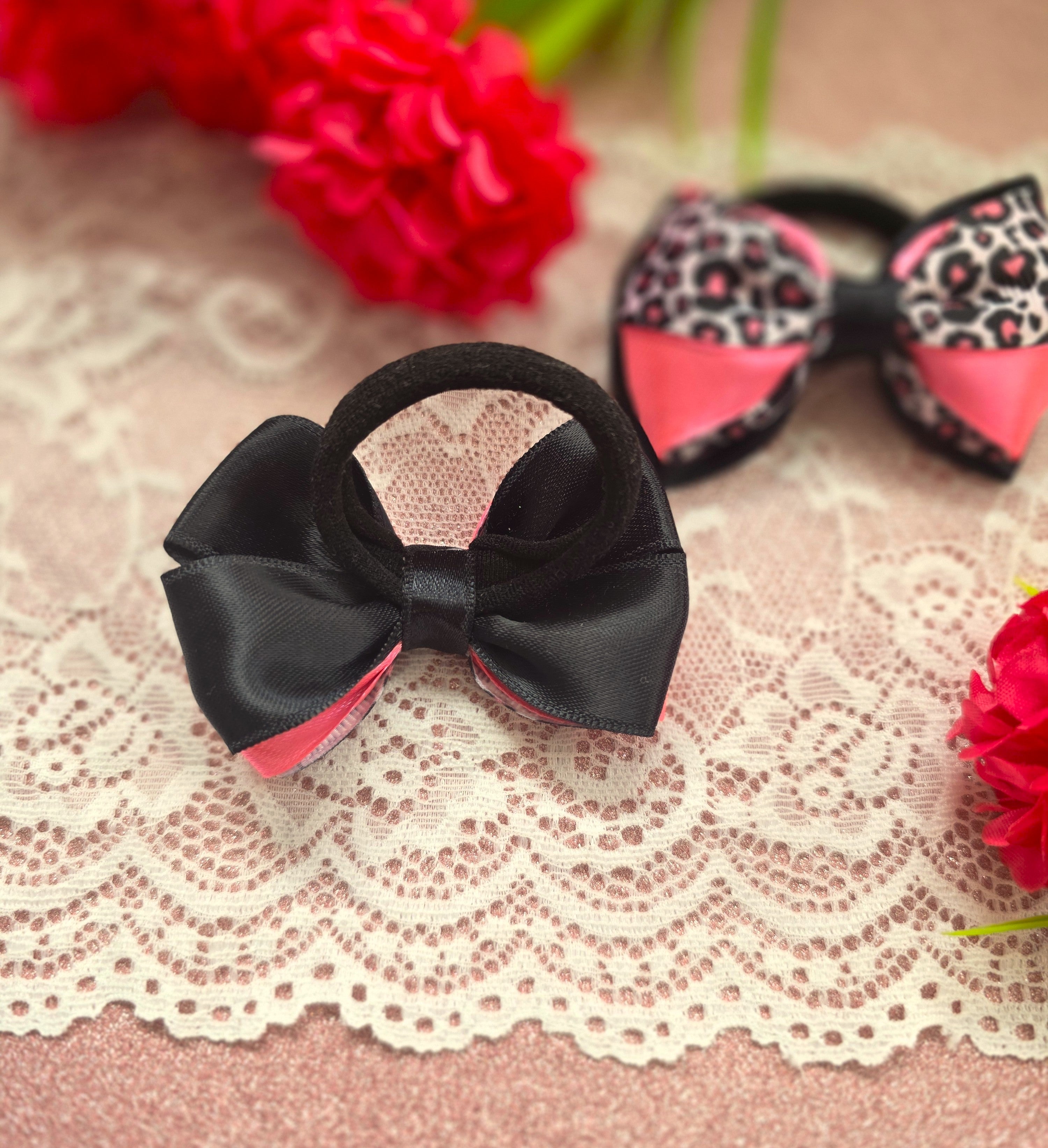 Rosé Wildkatze Haarschleife 2 St.