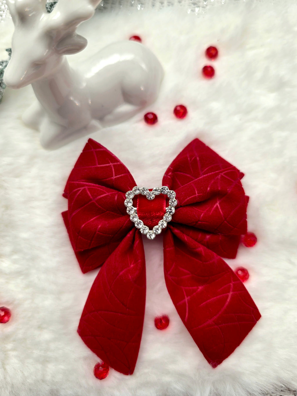 Rubinprinzessin Haarschleife