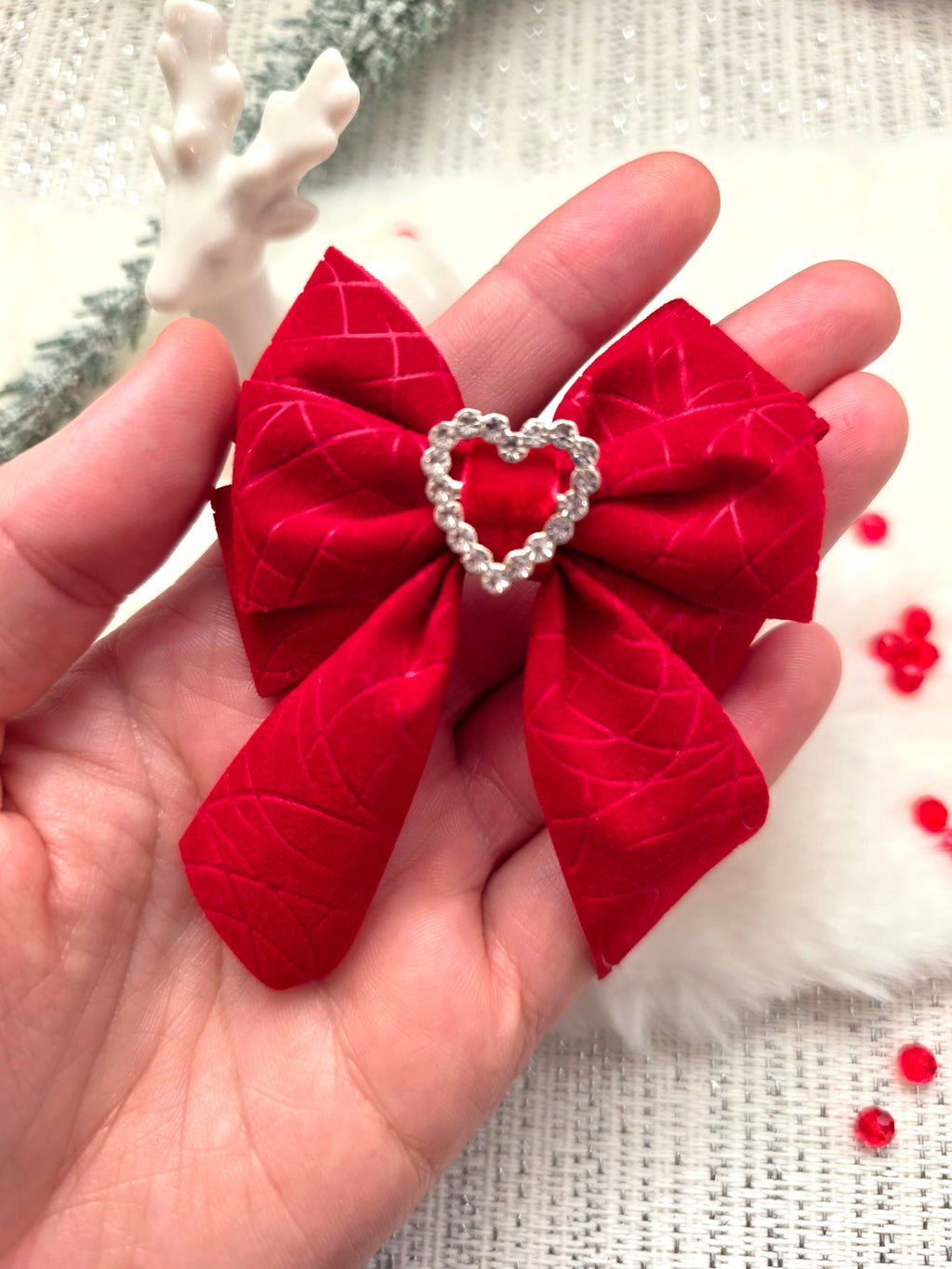 Rubinprinzessin Haarschleife