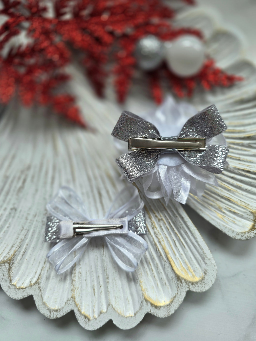 Winterwunder – Haarschleifen-Set