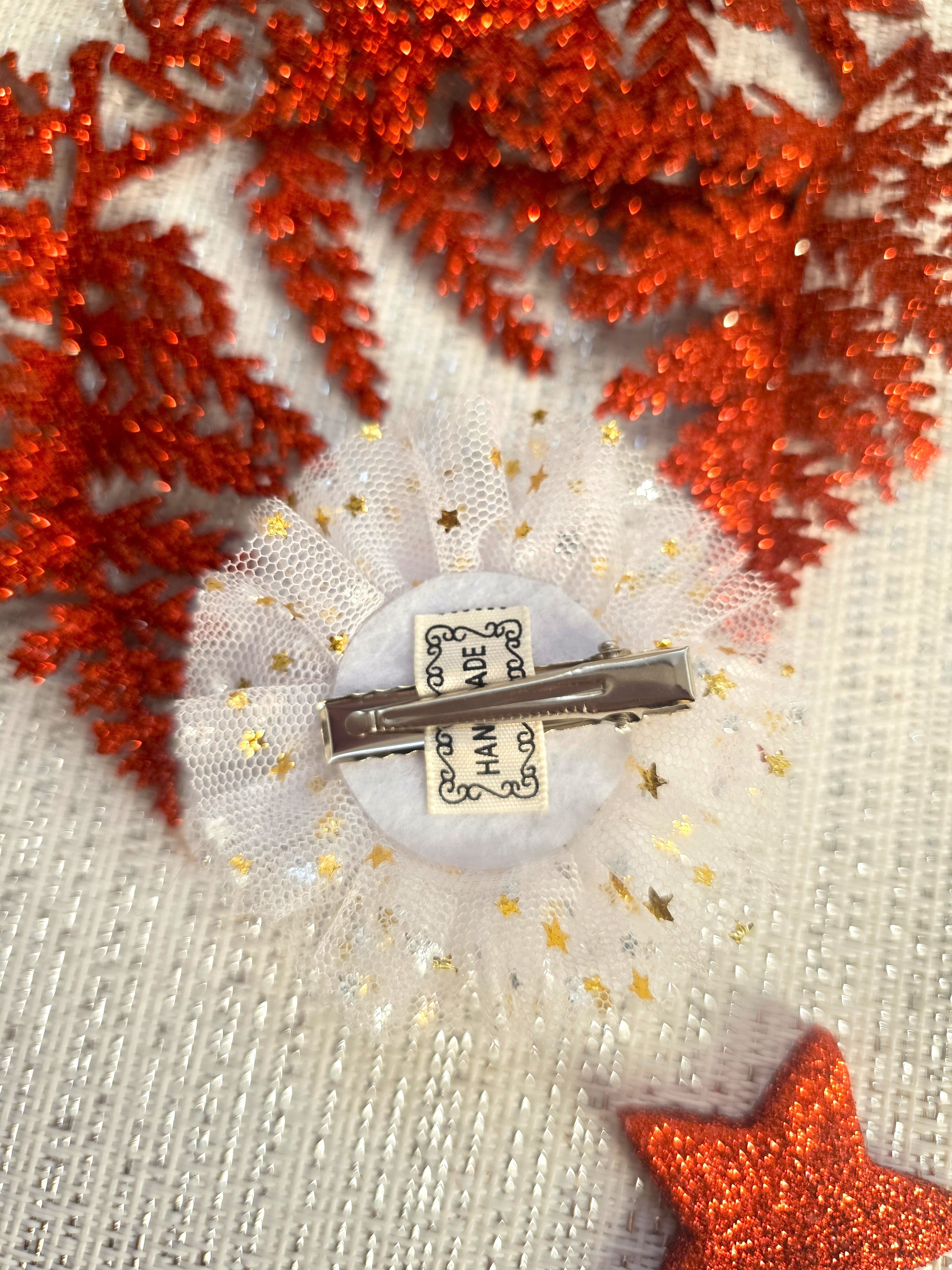 Winterstern Blüte Haarschleife