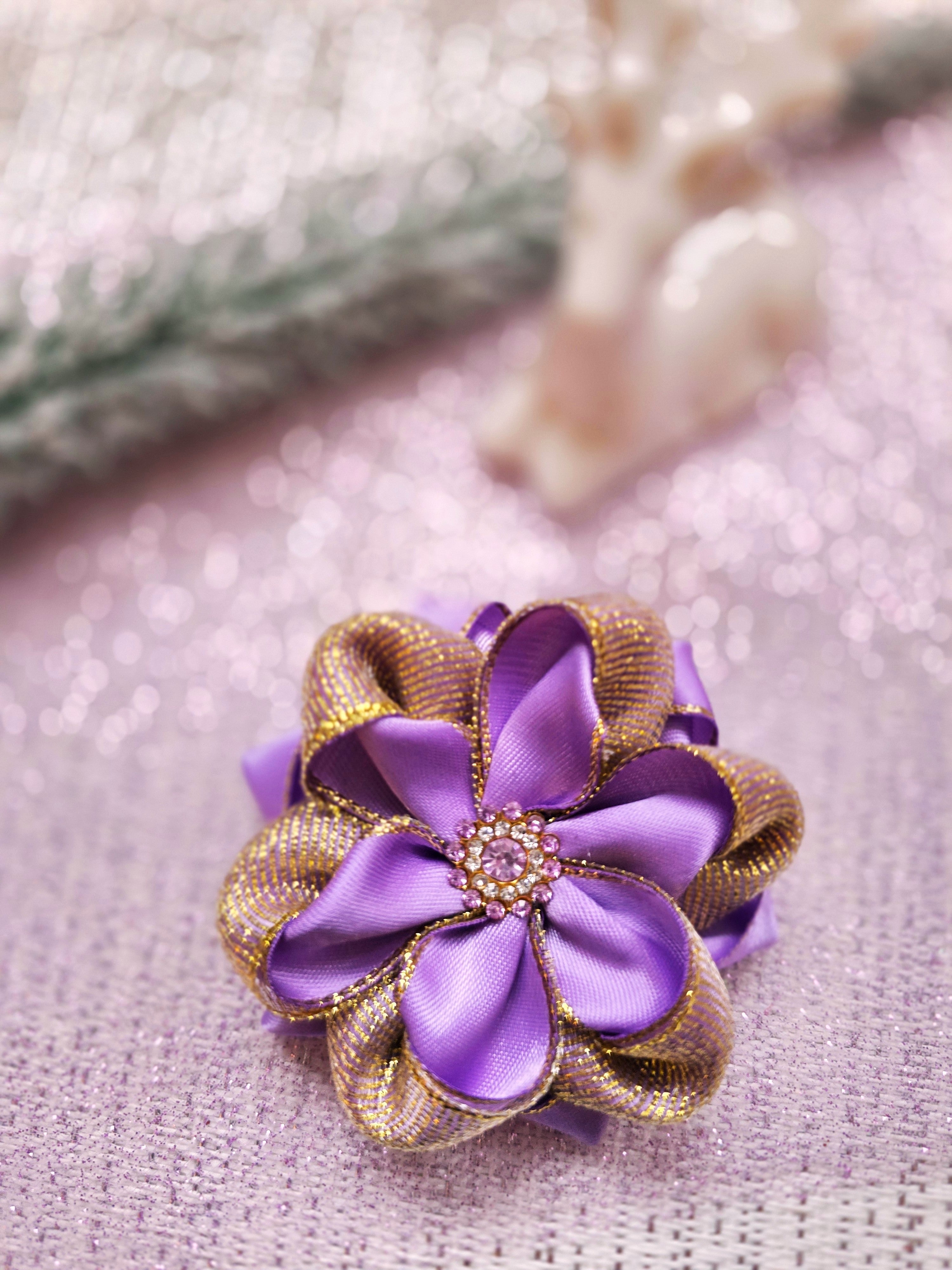 Lavendelstern Blüte Haarschleife