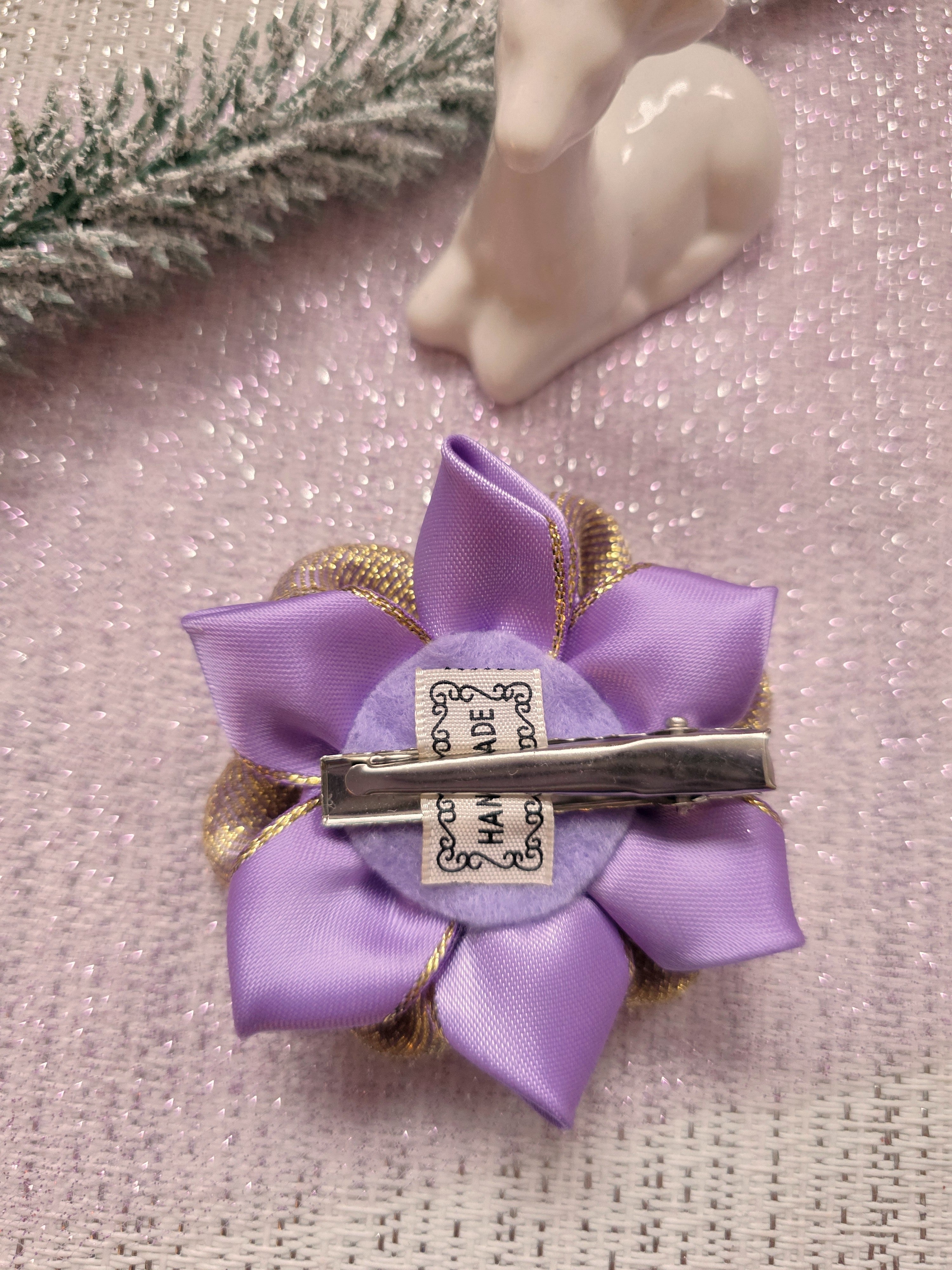 Lavendelstern Blüte Haarschleife