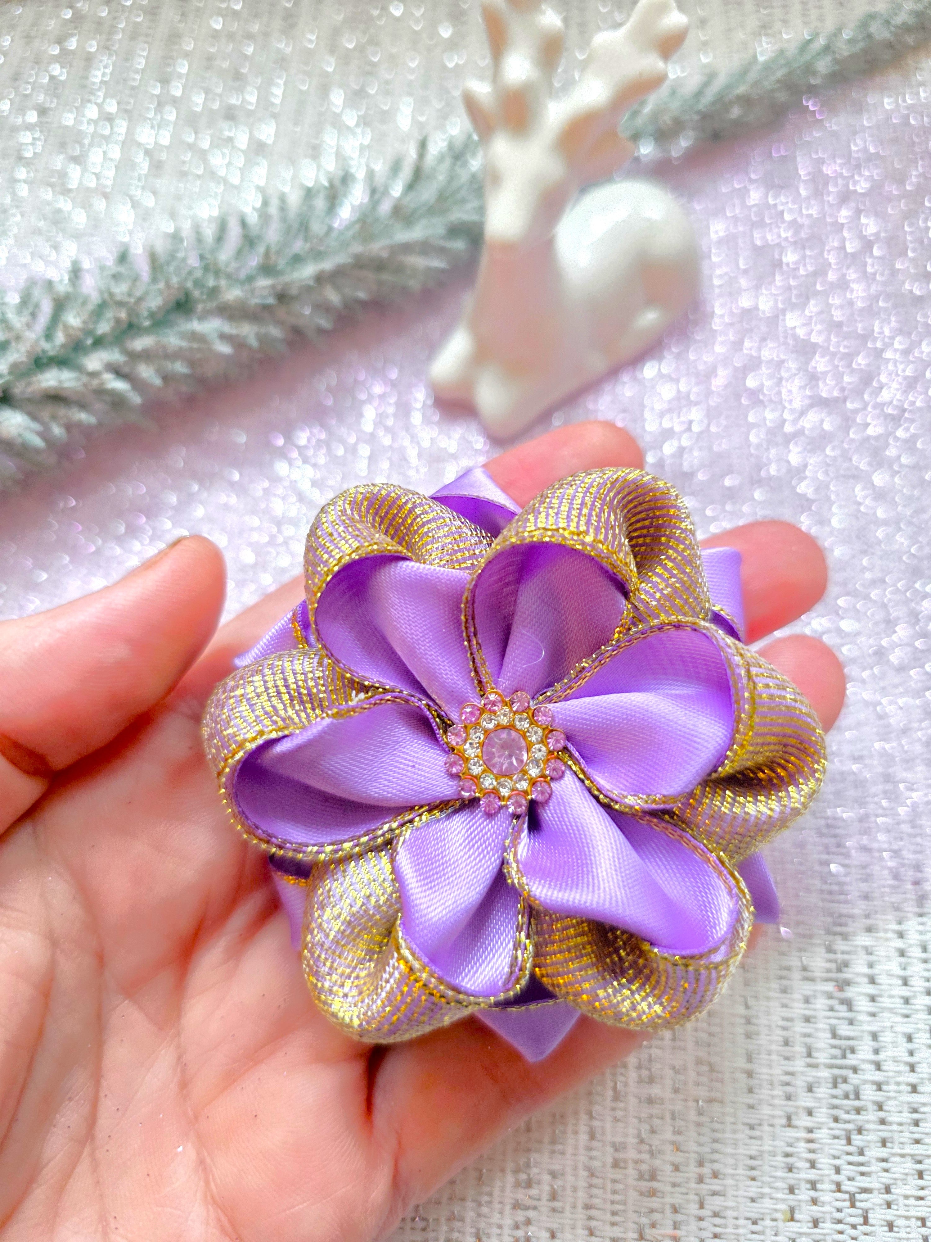 Lavendelstern Blüte Haarschleife