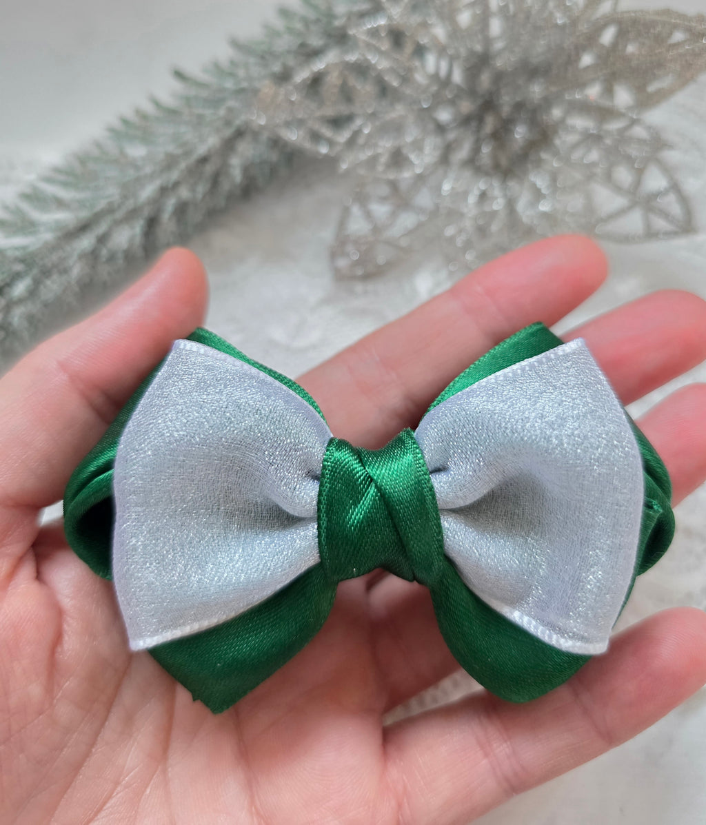 Winterwald Glanz Haarschleife