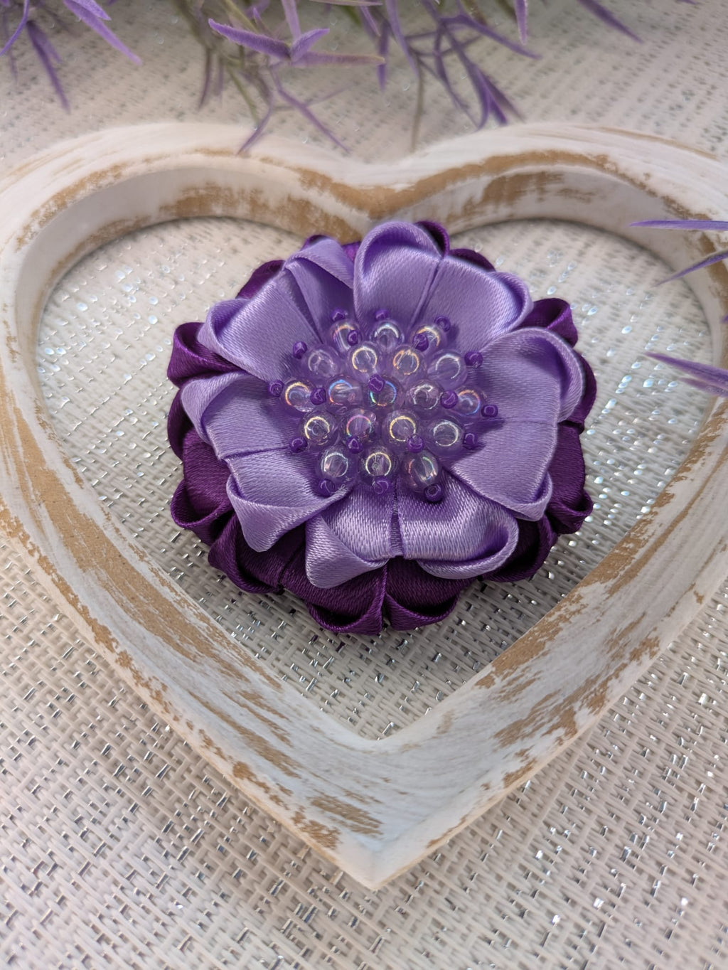 Violett Zauber  Haarschleife