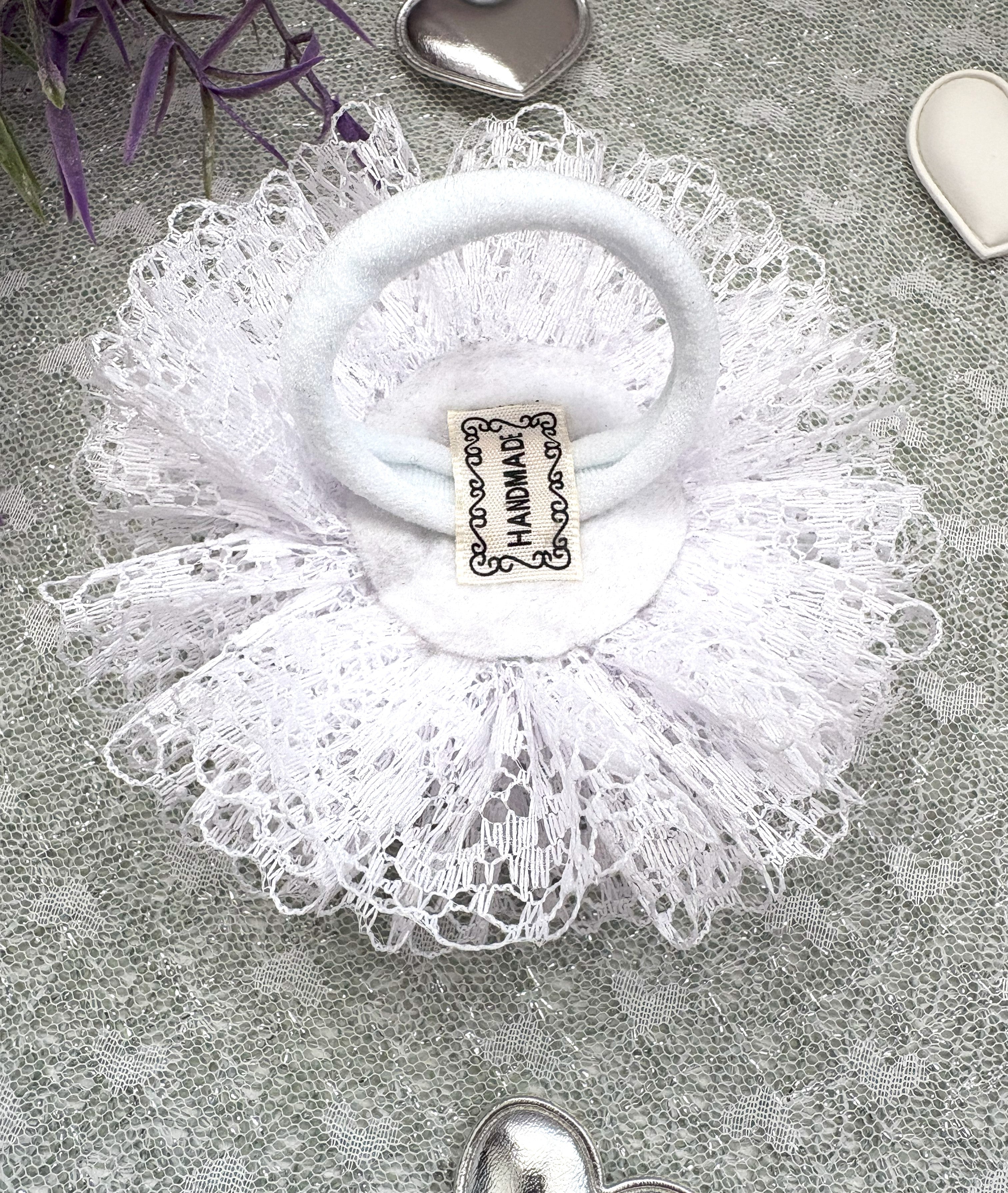 Spitzenblüte Haarschleife