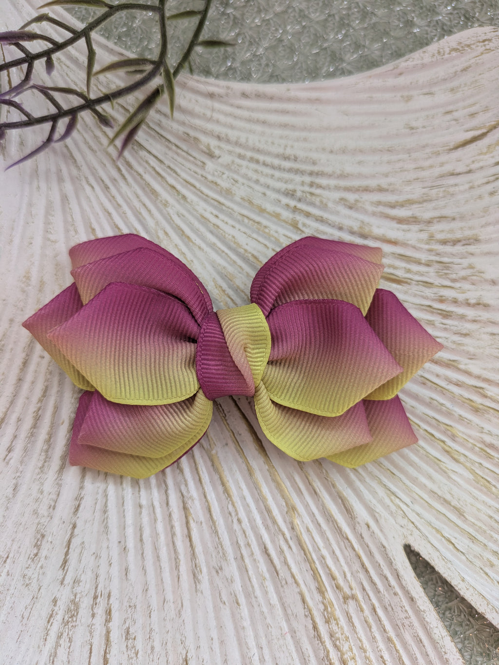 Sunset Blossom Haarschleife