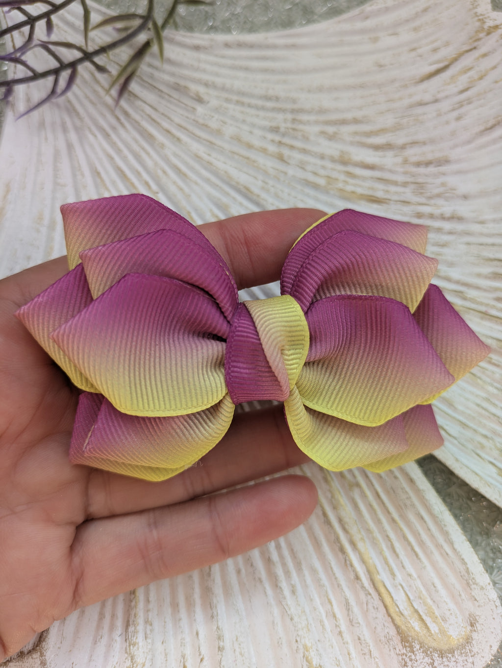 Sunset Blossom Haarschleife