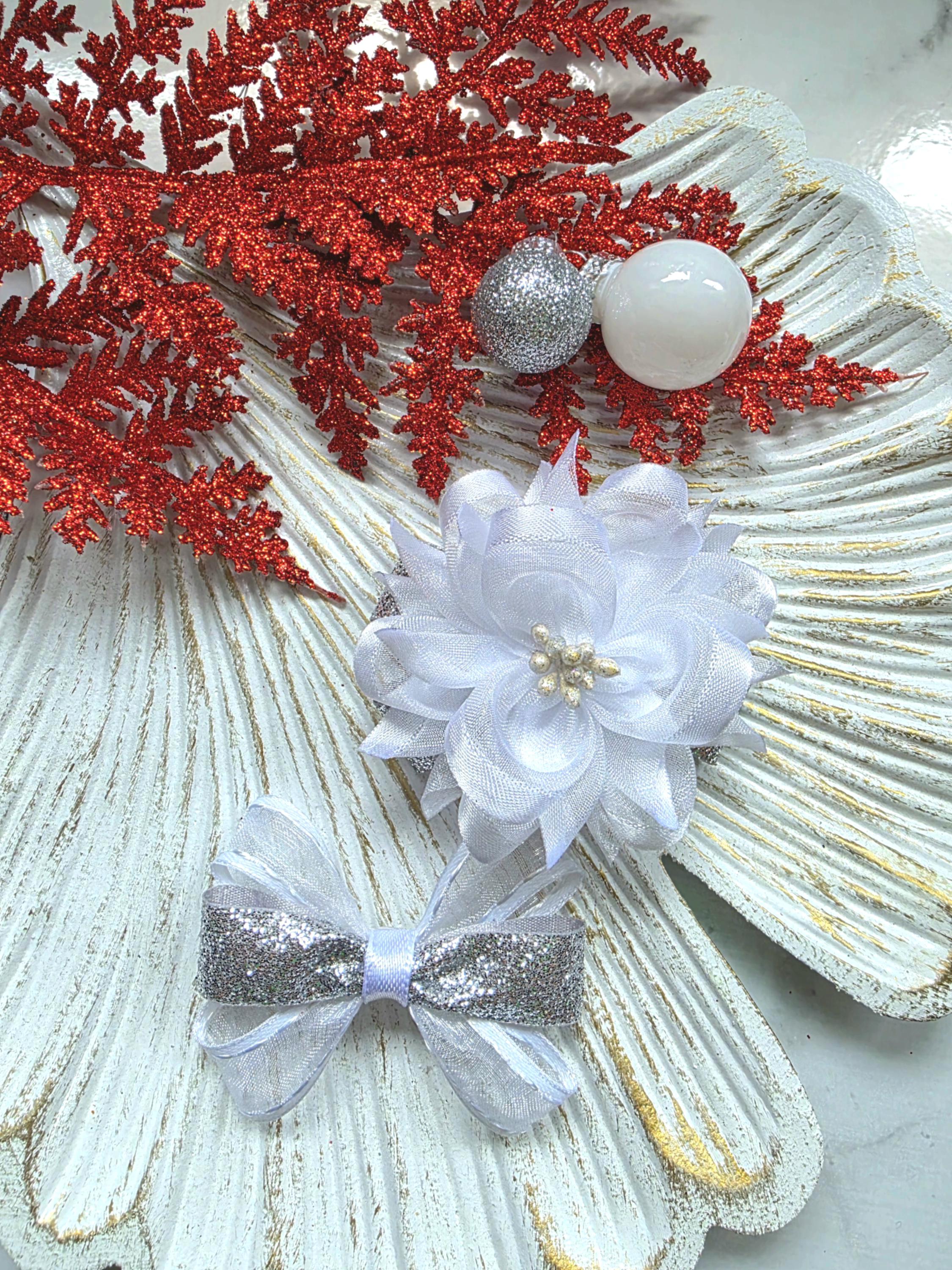 Winterwunder – Haarschleifen-Set