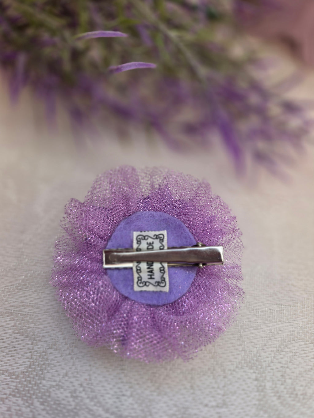 „Amethystblüte“ Haarschleife