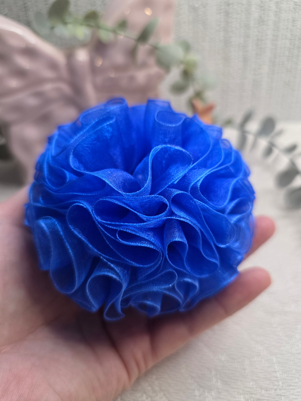 Saphirblüte Haarschleife