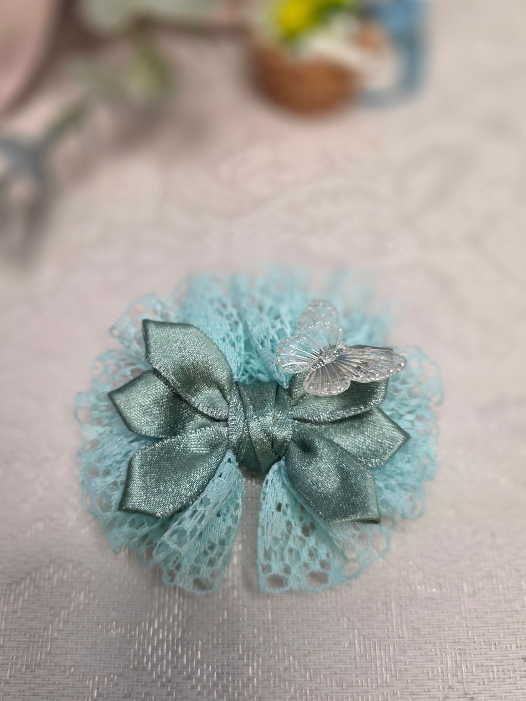 Kleine Elfenblume Haarschleife