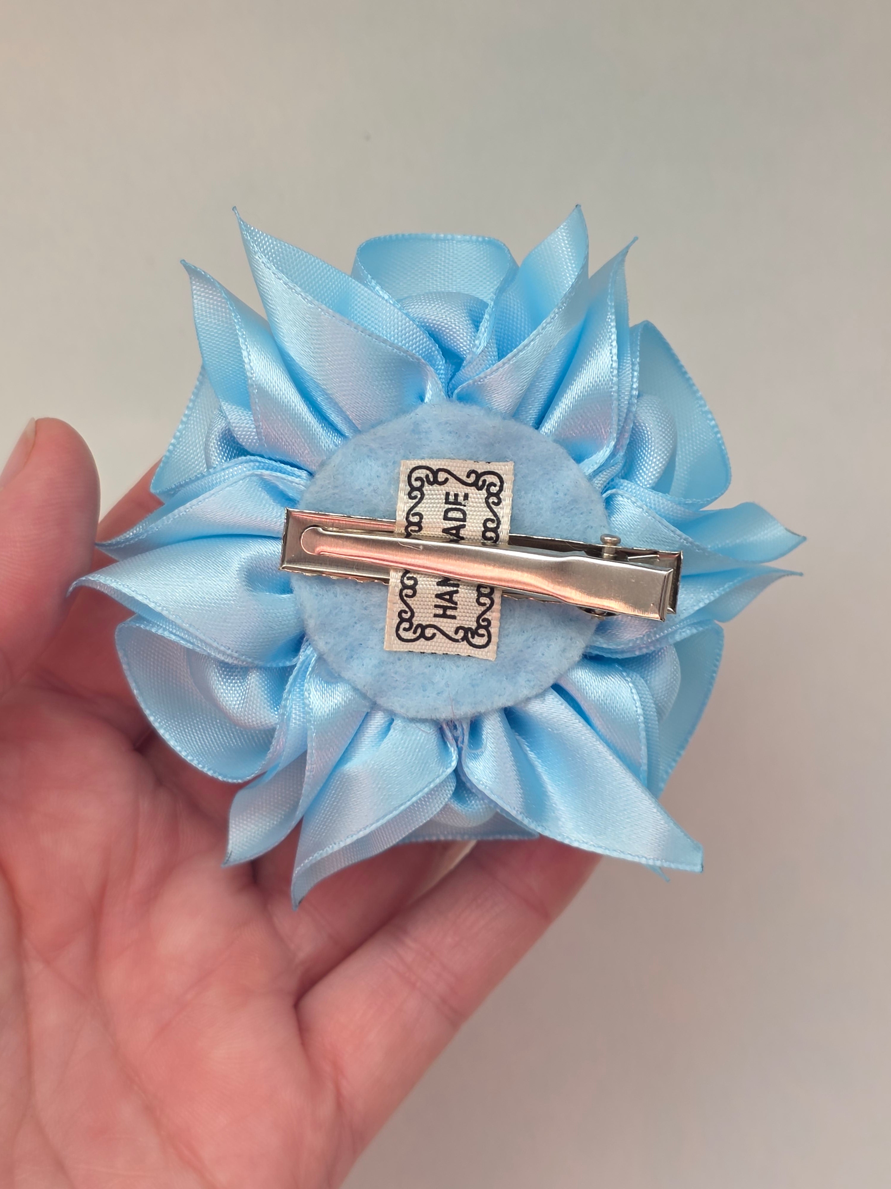 Blaue Eleganz Haarschleife