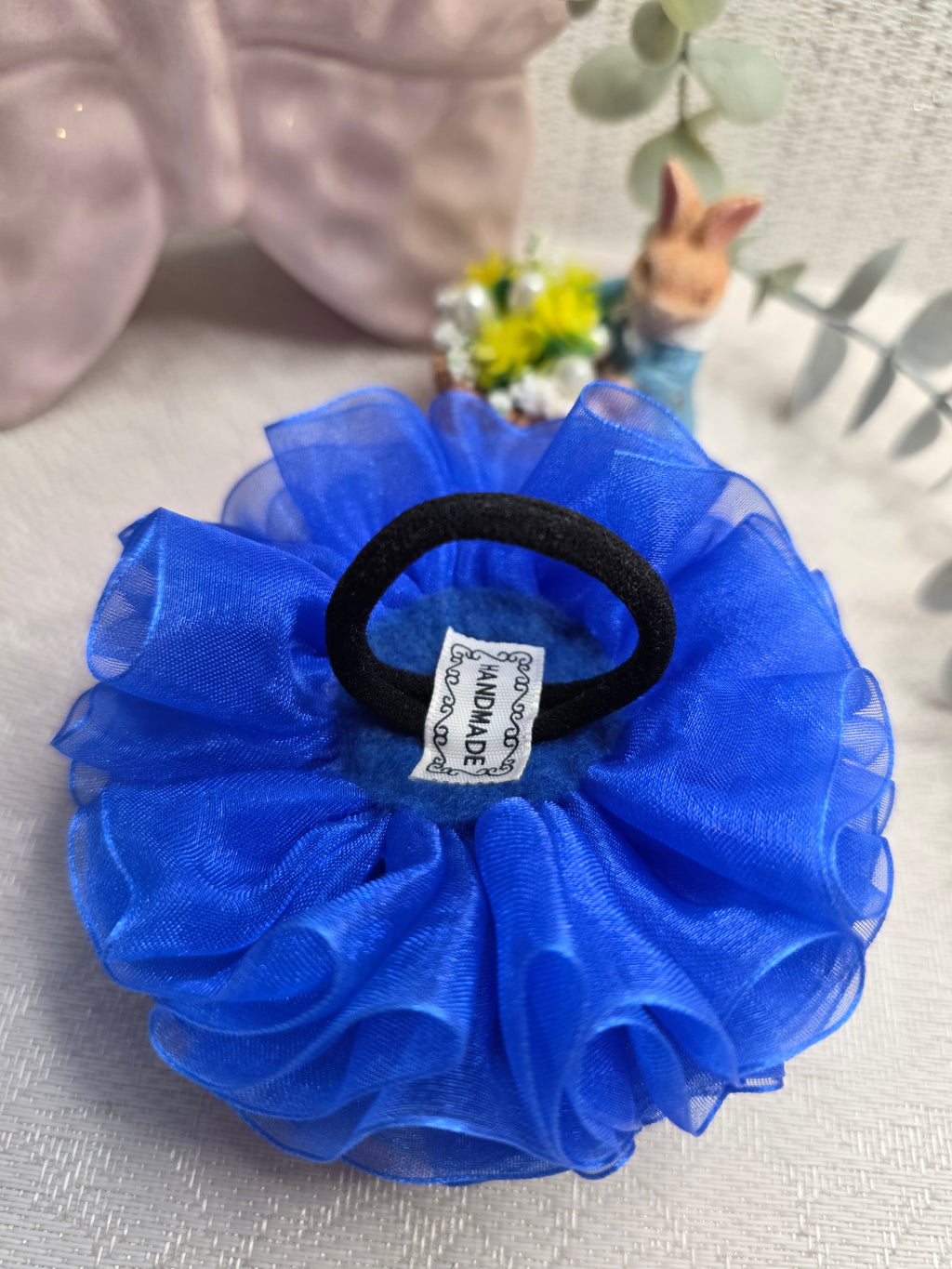 Saphirblüte Haarschleife