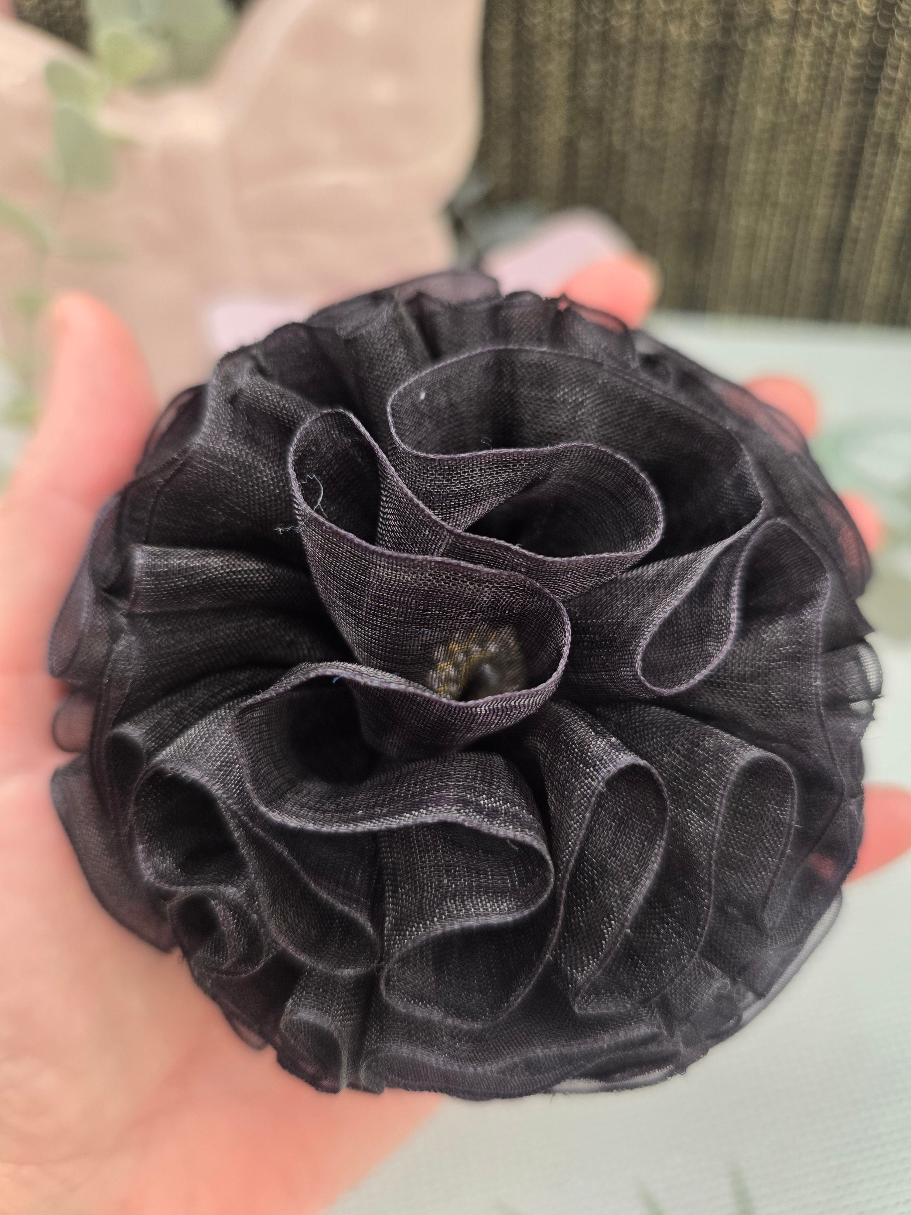 Mitternachtsblüte Haarschleife