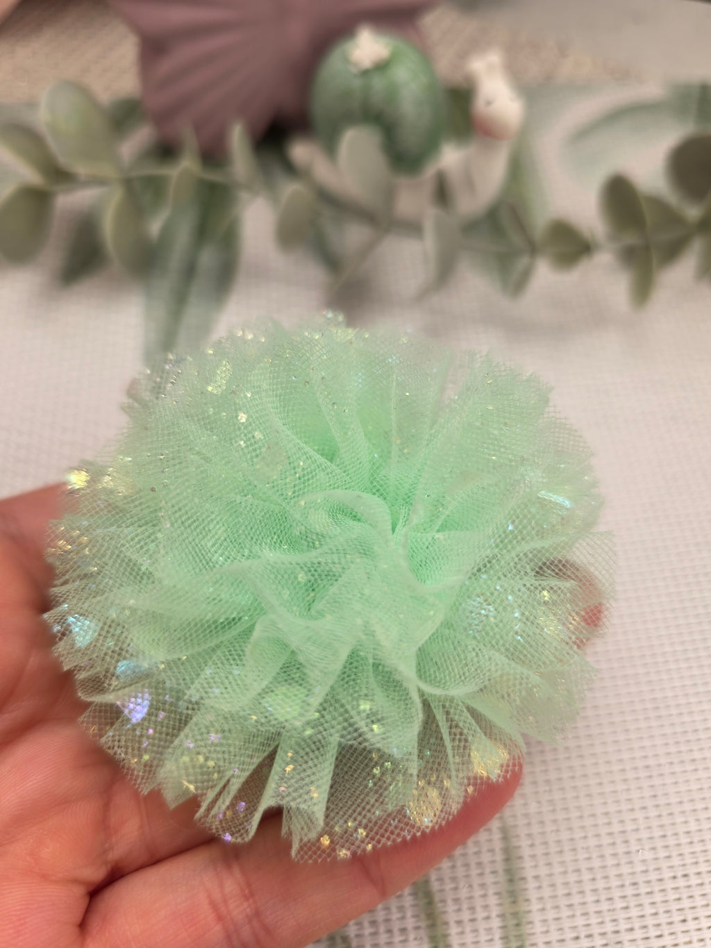 Minzblüte Haarschleife