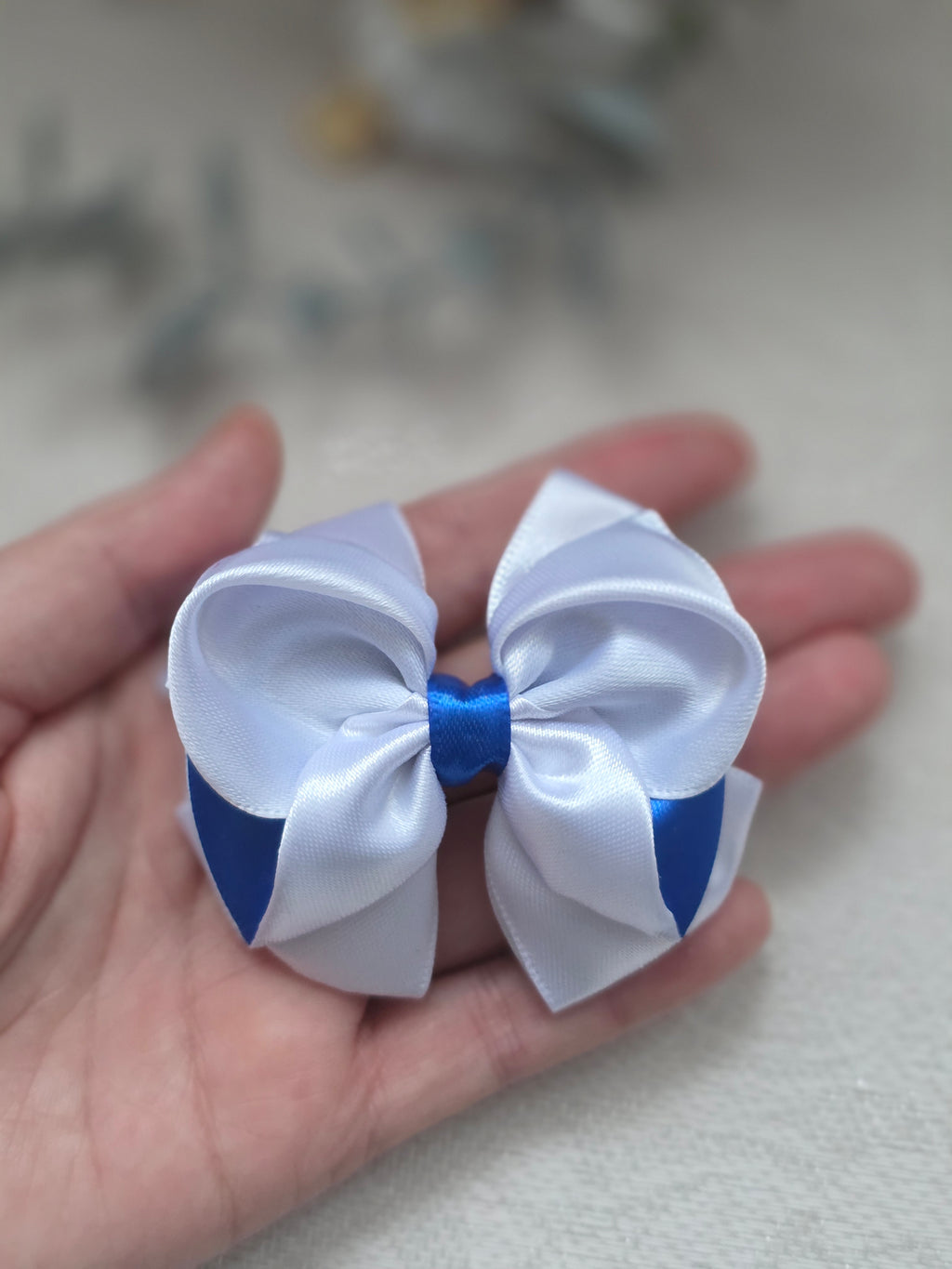 Duo Bleu Haarschleife